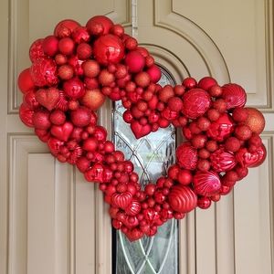 Handmade Custom Heart-Shaped Valentine's Wreath